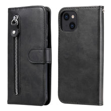 Load image into Gallery viewer, Fashion Calf Texture Zipper Horizontal Flip Leather Case with Stand &amp; Card Slots &amp; Wallet Function, For iPhone 13 mini, For iPhone 13, For iPhone 13 Pro, For iPhone 13 Pro Max