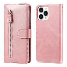 Load image into Gallery viewer, Fashion Calf Texture Zipper Horizontal Flip Leather Case with Stand &amp; Card Slots &amp; Wallet Function, For iPhone 13 mini, For iPhone 13, For iPhone 13 Pro, For iPhone 13 Pro Max