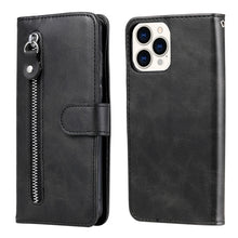 Load image into Gallery viewer, Fashion Calf Texture Zipper Horizontal Flip Leather Case with Stand &amp; Card Slots &amp; Wallet Function, For iPhone 13 mini, For iPhone 13, For iPhone 13 Pro, For iPhone 13 Pro Max