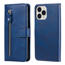 Load image into Gallery viewer, Fashion Calf Texture Zipper Horizontal Flip Leather Case with Stand &amp; Card Slots &amp; Wallet Function, For iPhone 13 mini, For iPhone 13, For iPhone 13 Pro, For iPhone 13 Pro Max