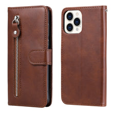 Load image into Gallery viewer, Fashion Calf Texture Zipper Horizontal Flip Leather Case with Stand &amp; Card Slots &amp; Wallet Function, For iPhone 13 mini, For iPhone 13, For iPhone 13 Pro, For iPhone 13 Pro Max