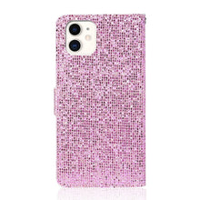 Load image into Gallery viewer, Glitter Powder Horizontal Flip Leather Case with Card Slots &amp; Holder &amp; Lanyard, For iPhone 13 mini, For iPhone 13, For iPhone 13 Pro, For iPhone 13 Pro Max, For Samsung Galaxy A03s(EU Version)