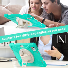 Load image into Gallery viewer, Silicone + PC Protective Case with Holder &amp; Shoulder Strap, For iPad Air 11 2024 / Air 5 10.9 2022 / Air 4 10.9 2020 / Pro 11 2022 /2021 / 2018 / 2020