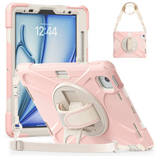 Load image into Gallery viewer, Silicone + PC Protective Case with Holder &amp; Shoulder Strap, For iPad Air 11 2024 / Air 5 10.9 2022 / Air 4 10.9 2020 / Pro 11 2022 /2021 / 2018 / 2020