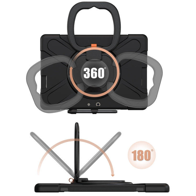 Silicone + PC Protective Case with Holder & Shoulder Strap, For Microsoft Surface Pro X / Pro X 2021, For Samsung Galaxy Tab S6 T860, For Microsoft Surface Pro 7+/7/6/5/4, For Lenovo Tab P11 Pro TB-J706F, For Microsoft Surface Go 4 / 3 / 2 / 1