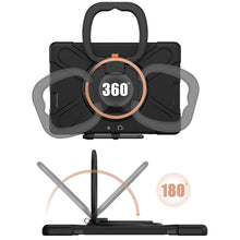 Load image into Gallery viewer, Silicone + PC Protective Case with Holder &amp; Shoulder Strap, For Microsoft Surface Pro X / Pro X 2021, For Samsung Galaxy Tab S6 T860, For Microsoft Surface Pro 7+/7/6/5/4, For Lenovo Tab P11 Pro TB-J706F, For Microsoft Surface Go 4 / 3 / 2 / 1