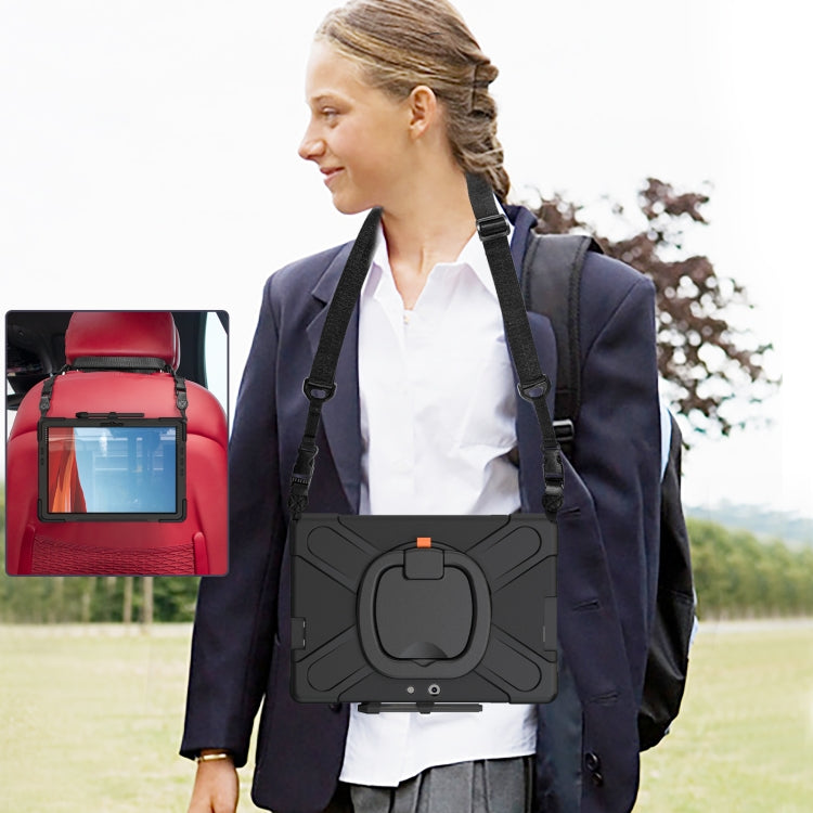 Silicone + PC Protective Case with Holder & Shoulder Strap, For Microsoft Surface Pro X / Pro X 2021, For Samsung Galaxy Tab S6 T860, For Microsoft Surface Pro 7+/7/6/5/4, For Lenovo Tab P11 Pro TB-J706F, For Microsoft Surface Go 4 / 3 / 2 / 1