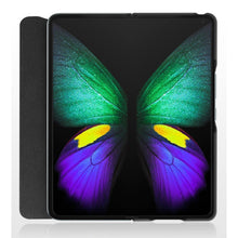 Load image into Gallery viewer, Cowhide Shockproof Fold Splicing Leather Case, For Samsung Galaxy Z Fold3 5G