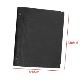 A5 Faux Leather Loose-leaf Grid Notebook, Checkered Core, Blank Inner Core, Cornell Horizontal Wire Inner Core, Cornell Checkered Core