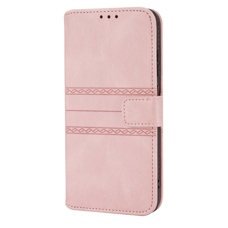 Embossed Striped Magnetic Buckle PU + TPU Horizontal Flip Leather Case with Holder & Card Slot & Wallet & Photo Frame & Sling, For Xiaomi Redmi Note 9 5G, For Xiaomi Redmi Note 9 Pro Max, For Xiaomi Redmi Note 10, For Xiaomi Redmi Note 10 5G           ...