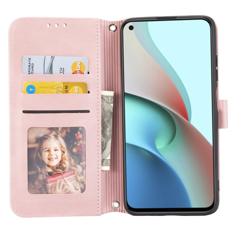Embossed Striped Magnetic Buckle PU + TPU Horizontal Flip Leather Case with Holder & Card Slot & Wallet & Photo Frame & Sling, For Xiaomi Redmi Note 9 5G, For Xiaomi Redmi Note 9 Pro Max, For Xiaomi Redmi Note 10, For Xiaomi Redmi Note 10 5G           ...