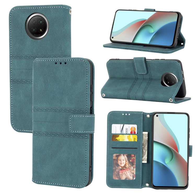 Embossed Striped Magnetic Buckle PU + TPU Horizontal Flip Leather Case with Holder & Card Slot & Wallet & Photo Frame & Sling, For Xiaomi Redmi Note 9 5G, For Xiaomi Redmi Note 9 Pro Max, For Xiaomi Redmi Note 10, For Xiaomi Redmi Note 10 5G           ...