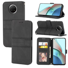 Load image into Gallery viewer, Embossed Striped Magnetic Buckle PU + TPU Horizontal Flip Leather Case with Holder &amp; Card Slot &amp; Wallet &amp; Photo Frame &amp; Sling, For Xiaomi Redmi Note 9 5G, For Xiaomi Redmi Note 9 Pro Max, For Xiaomi Redmi Note 10, For Xiaomi Redmi Note 10 5G           ...