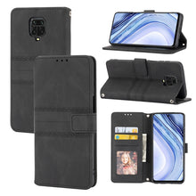Load image into Gallery viewer, Embossed Striped Magnetic Buckle PU + TPU Horizontal Flip Leather Case with Holder &amp; Card Slot &amp; Wallet &amp; Photo Frame &amp; Sling, For Xiaomi Redmi Note 9 5G, For Xiaomi Redmi Note 9 Pro Max, For Xiaomi Redmi Note 10, For Xiaomi Redmi Note 10 5G           ...