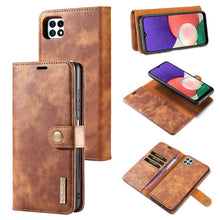 Load image into Gallery viewer, DG.MING Crazy Horse Texture Flip Detachable Magnetic Leather Case with Holder &amp; Card Slots &amp; Wallet, For Samsung Galaxy A22 5G