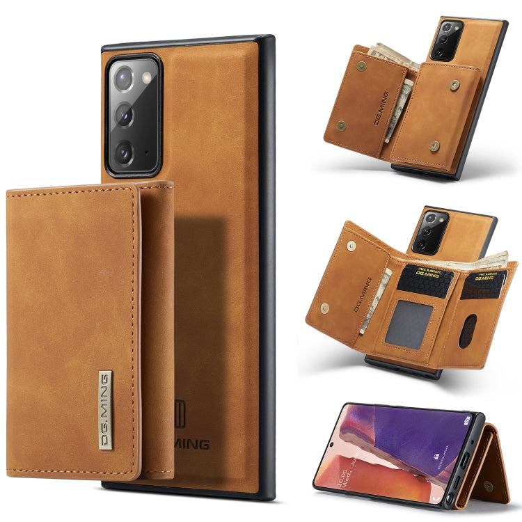 DG.MING M1 Series 3-Fold Multi Card Wallet + Magnetic Back Cover Shockproof Case with Holder Function, For Samsung Galaxy A02s, For Samsung Galaxy A32 5G, For Samsung Galaxy A42 5G, For Samsung Galaxy A52 5G / 4G, For Samsung Galaxy A72 5G / 4G        ...