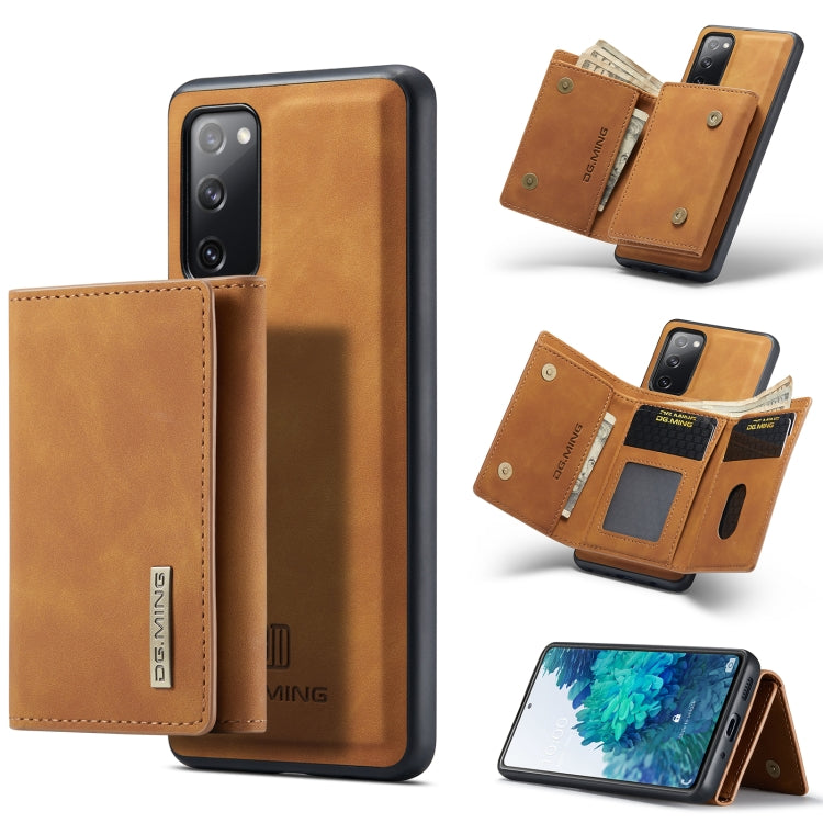 DG.MING M1 Series 3-Fold Multi Card Wallet + Magnetic Back Cover Shockproof Case with Holder Function, For Samsung Galaxy A02s, For Samsung Galaxy A32 5G, For Samsung Galaxy A42 5G, For Samsung Galaxy A52 5G / 4G, For Samsung Galaxy A72 5G / 4G        ...