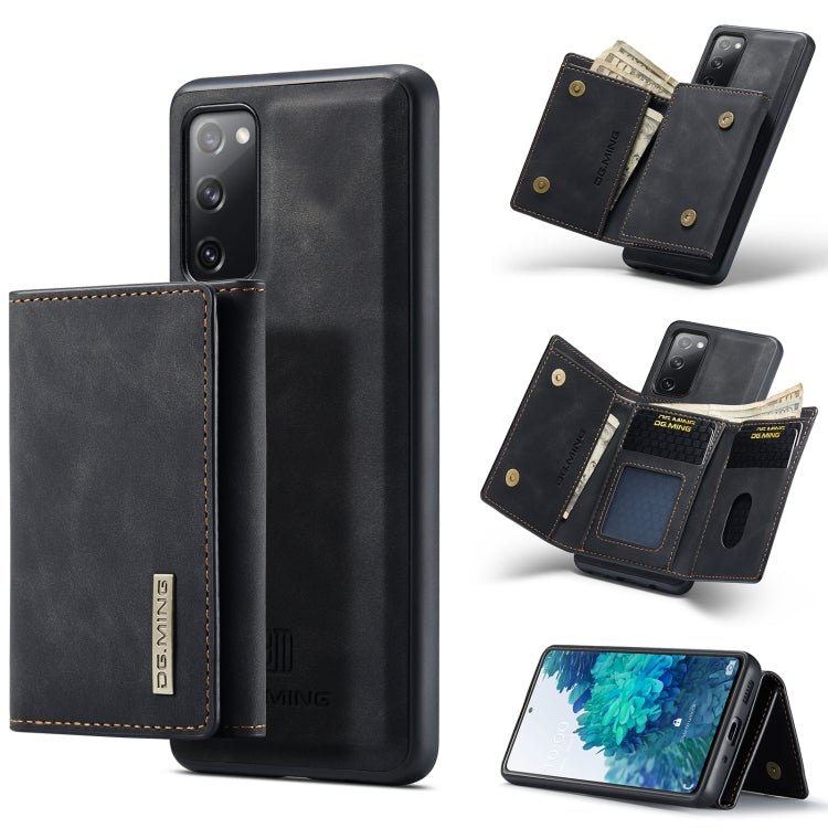 DG.MING M1 Series 3-Fold Multi Card Wallet + Magnetic Back Cover Shockproof Case with Holder Function, For Samsung Galaxy A02s, For Samsung Galaxy A32 5G, For Samsung Galaxy A42 5G, For Samsung Galaxy A52 5G / 4G, For Samsung Galaxy A72 5G / 4G        ...