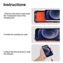 Load image into Gallery viewer, Shockproof Honeycomb PC + TPU Case with Neck Lanyard, For iPhone 12 mini, For iPhone 12 / 12 Pro, For iPhone 12 Pro Max, For iPhone 11, For iPhone 11 Pro, For iPhone 11 Pro Max