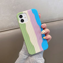 Load image into Gallery viewer, Herringbone Texture Silicone Protective Case, For iPhone 11, For iPhone 12, For iPhone 12 Pro, For iPhone 12 Pro Max