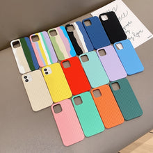 Load image into Gallery viewer, Herringbone Texture Silicone Protective Case, For iPhone 11, For iPhone 12, For iPhone 12 Pro, For iPhone 12 Pro Max