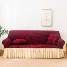 Load image into Gallery viewer, Living Room Stretch Full Coverage Skirt Style Sofa Cover, Size: Double M 145-185cm
