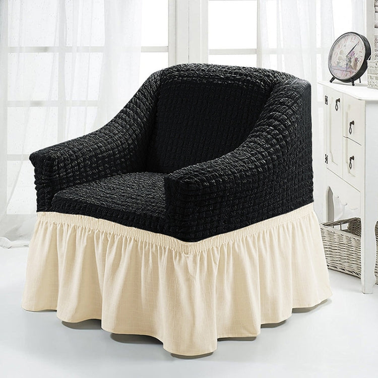 Four Seasons Universal Elastic Full Coverage Skirt Style Sofa Cover, Size: Single S 90-140cm