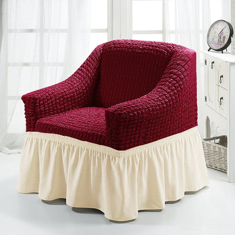 Four Seasons Universal Elastic Full Coverage Skirt Style Sofa Cover, Size: Single S 90-140cm