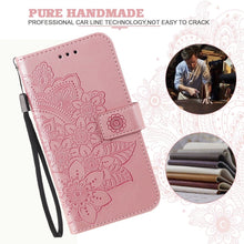 Load image into Gallery viewer, 7-petal Flowers Embossing Pattern Horizontal Flip PU Leather Case with Holder &amp; Card Slots &amp; Wallet &amp; Photo Frame, For iPhone 13, For iPhone 13 Mini, For iPhone 13 Pro, For iPhone 13 Pro Max