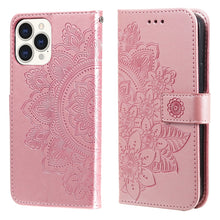 Load image into Gallery viewer, 7-petal Flowers Embossing Pattern Horizontal Flip PU Leather Case with Holder &amp; Card Slots &amp; Wallet &amp; Photo Frame, For iPhone 13, For iPhone 13 Mini, For iPhone 13 Pro, For iPhone 13 Pro Max