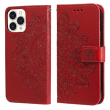 Load image into Gallery viewer, 7-petal Flowers Embossing Pattern Horizontal Flip PU Leather Case with Holder &amp; Card Slots &amp; Wallet &amp; Photo Frame, For iPhone 13, For iPhone 13 Mini, For iPhone 13 Pro, For iPhone 13 Pro Max