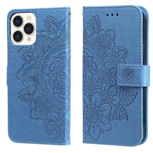 Load image into Gallery viewer, 7-petal Flowers Embossing Pattern Horizontal Flip PU Leather Case with Holder &amp; Card Slots &amp; Wallet &amp; Photo Frame, For iPhone 13, For iPhone 13 Mini, For iPhone 13 Pro, For iPhone 13 Pro Max