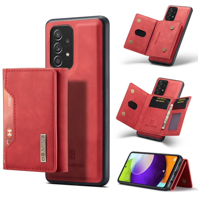 DG.MING M2 Series 3-Fold Multi Card Bag + Magnetic Back Cover Shockproof Case with Wallet & Holder Function, For Samsung Galaxy A02s, For Samsung Galaxy A32 5G, For Samsung Galaxy A42 5G, For Samsung Galaxy A52 5G / 4G, For Samsung Galaxy A72 5G / 4G  ...