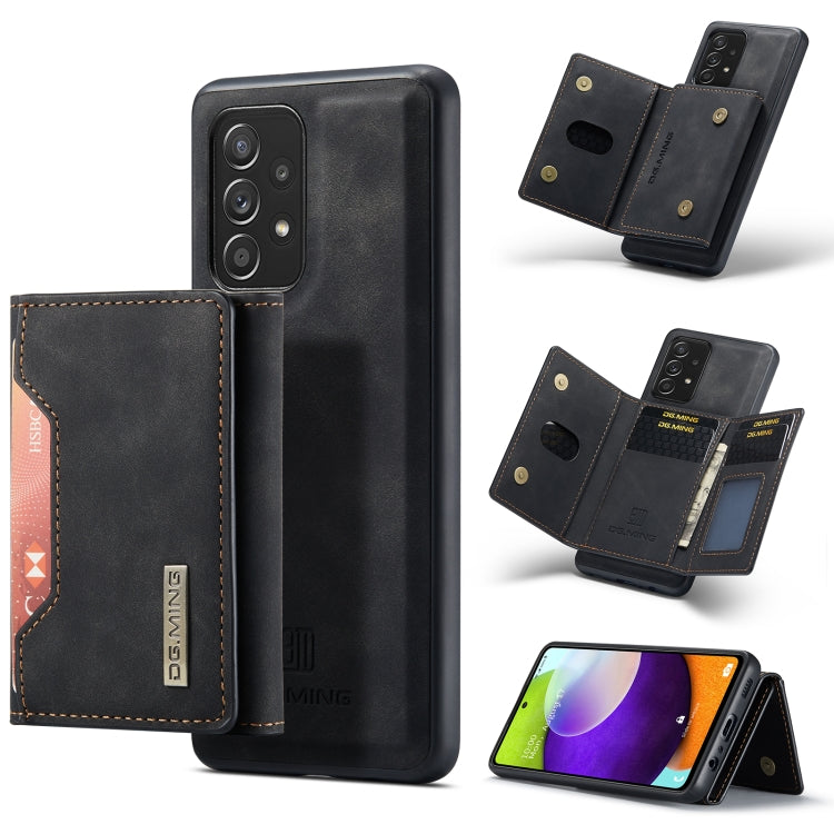 DG.MING M2 Series 3-Fold Multi Card Bag + Magnetic Back Cover Shockproof Case with Wallet & Holder Function, For Samsung Galaxy A02s, For Samsung Galaxy A32 5G, For Samsung Galaxy A42 5G, For Samsung Galaxy A52 5G / 4G, For Samsung Galaxy A72 5G / 4G  ...