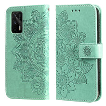 Load image into Gallery viewer, 7-petal Flowers Embossing Pattern Horizontal Flip PU Leather Case with Holder &amp; Card Slots &amp; Wallet &amp; Photo Frame, For Samsung Galaxy A03s (166.6mm), For OPPO Realme GT 5G