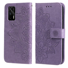 Load image into Gallery viewer, 7-petal Flowers Embossing Pattern Horizontal Flip PU Leather Case with Holder &amp; Card Slots &amp; Wallet &amp; Photo Frame, For Samsung Galaxy A03s (166.6mm), For OPPO Realme GT 5G