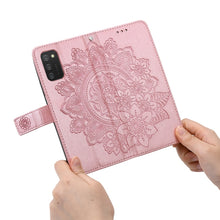 Load image into Gallery viewer, 7-petal Flowers Embossing Pattern Horizontal Flip PU Leather Case with Holder &amp; Card Slots &amp; Wallet &amp; Photo Frame, For Samsung Galaxy A03s (166.6mm), For OPPO Realme GT 5G