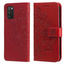 Load image into Gallery viewer, 7-petal Flowers Embossing Pattern Horizontal Flip PU Leather Case with Holder &amp; Card Slots &amp; Wallet &amp; Photo Frame, For Samsung Galaxy A03s (166.6mm), For OPPO Realme GT 5G