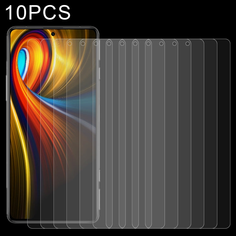 10 PCS 0.26mm 9H 2.5D Tempered Glass Film, For Samsung Galaxy M21 2021/M21s/M21 (10 PCS), For Xiaomi Poco X3 GT (10 PCS), For Xiaomi Poco F3 GT (10 PCS), For Xiaomi Redmi Note 10T 5G (10 PCS)