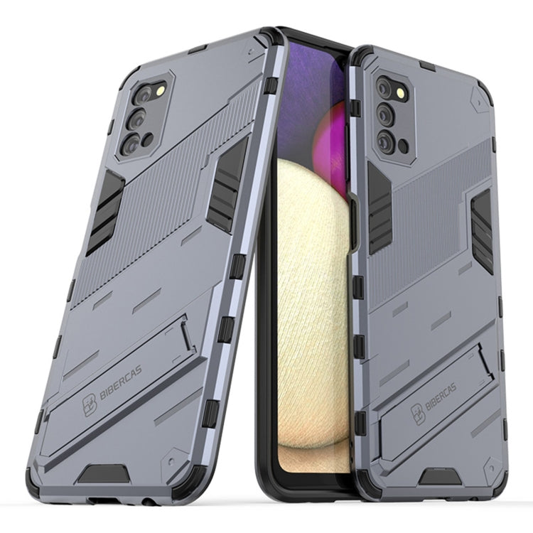 Punk Armor 2 in 1 PC + TPU Shockproof Case with Invisible Holder, For Samsung Galaxy A03s EU Version