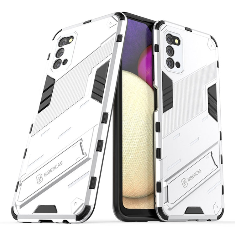 Punk Armor 2 in 1 PC + TPU Shockproof Case with Invisible Holder, For Samsung Galaxy A03s EU Version