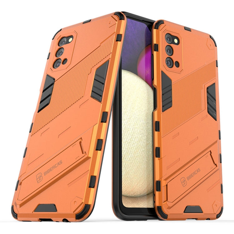Punk Armor 2 in 1 PC + TPU Shockproof Case with Invisible Holder, For Samsung Galaxy A03s EU Version