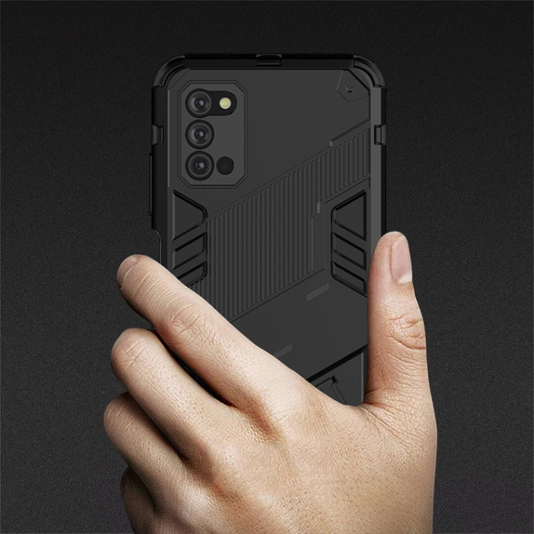 Punk Armor 2 in 1 PC + TPU Shockproof Case with Invisible Holder, For Samsung Galaxy A03s EU Version