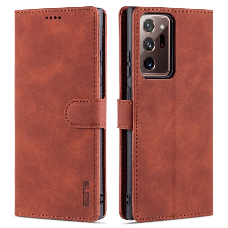 AZNS Skin Feel Calf Texture Horizontal Flip Leather Case with Card Slots & Holder & Wallet, For Samsung Galaxy M62 / F62, For Samsung Galaxy Note10+, For Samsung Galaxy Note20, For Samsung Galaxy Note20 Ultra, For Samsung Galaxy S21 5G                 ...