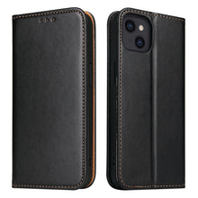 Load image into Gallery viewer, Fierre Shann PU Leather Texture Horizontal Flip Leather Case with Holder &amp; Card Slots &amp; Wallet, For iPhone 13 Pro Max, For iPhone 13 mini, For iPhone 13, For iPhone 13 Pro