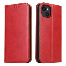 Load image into Gallery viewer, Fierre Shann PU Leather Texture Horizontal Flip Leather Case with Holder &amp; Card Slots &amp; Wallet, For iPhone 13 Pro Max, For iPhone 13 mini, For iPhone 13, For iPhone 13 Pro