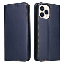 Load image into Gallery viewer, Fierre Shann PU Leather Texture Horizontal Flip Leather Case with Holder &amp; Card Slots &amp; Wallet, For iPhone 13 Pro Max, For iPhone 13 mini, For iPhone 13, For iPhone 13 Pro