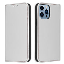 Load image into Gallery viewer, Fierre Shann PU Leather Texture Horizontal Flip Leather Case with Holder &amp; Card Slots &amp; Wallet, For iPhone 13 Pro Max, For iPhone 13 mini, For iPhone 13, For iPhone 13 Pro