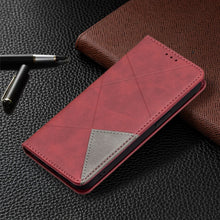 Load image into Gallery viewer, Rhombus Texture Horizontal Flip Magnetic Leather Case with Holder &amp; Card Slots, For iPhone 13 mini, For iPhone 13, For iPhone 13 Pro, For iPhone 13 Pro Max
