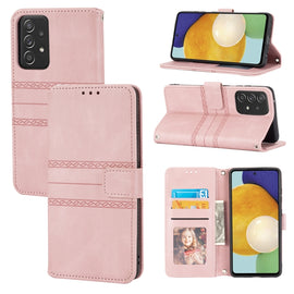 Embossed Striped Magnetic Buckle PU + TPU Horizontal Flip Leather Case with Holder & Card Slot & Wallet & Photo Frame & Sling, For Samsung Galaxy S20 FE 5G, For Samsung Galaxy S21 5G, For Samsung Galaxy S21+ 5G, For Samsung Galaxy S21 Ultra 5G         ...